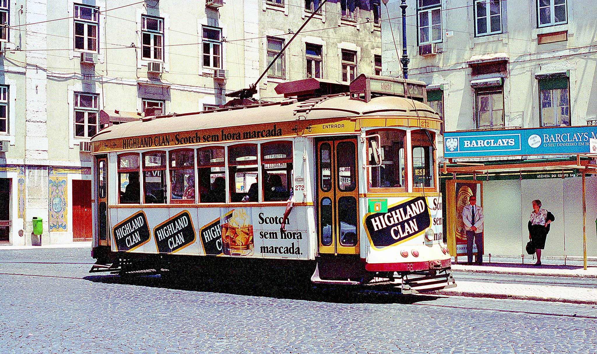 Standard tram no.272 at Corpo Santo, 1993